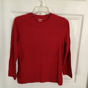 Old Navy ladies Long Sleeve Crewneck Top - Red